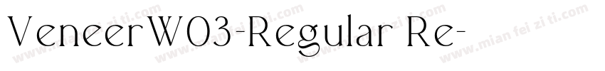VeneerW03-Regular Re字体转换